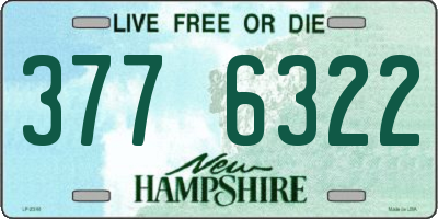 NH license plate 3776322