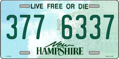 NH license plate 3776337