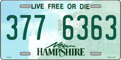 NH license plate 3776363