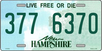 NH license plate 3776370