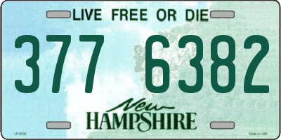 NH license plate 3776382