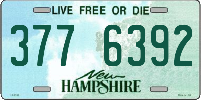 NH license plate 3776392