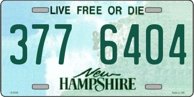 NH license plate 3776404