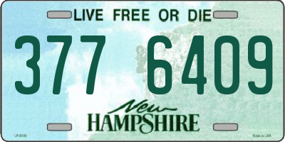 NH license plate 3776409