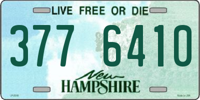 NH license plate 3776410