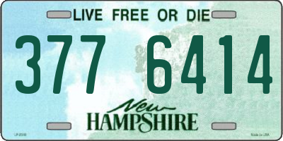 NH license plate 3776414