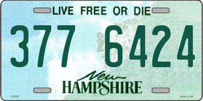 NH license plate 3776424