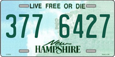 NH license plate 3776427
