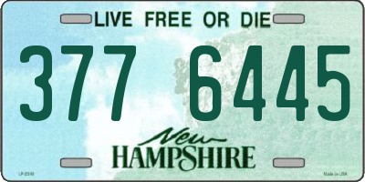 NH license plate 3776445