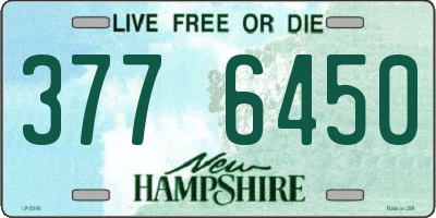 NH license plate 3776450