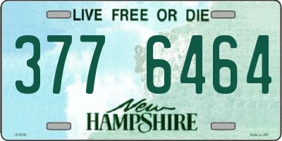 NH license plate 3776464