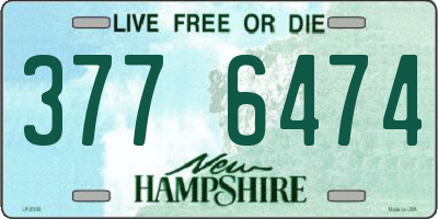 NH license plate 3776474