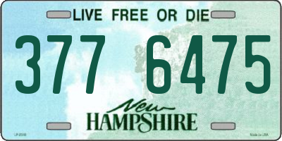 NH license plate 3776475