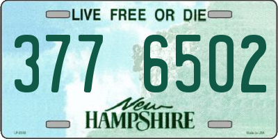 NH license plate 3776502