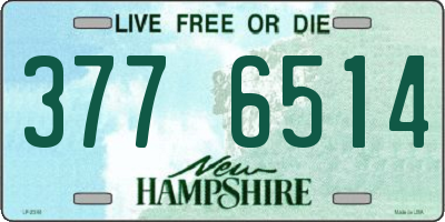 NH license plate 3776514
