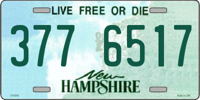 NH license plate 3776517