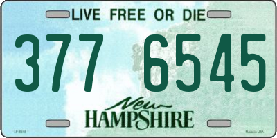NH license plate 3776545