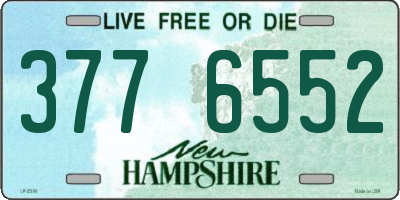 NH license plate 3776552