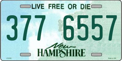 NH license plate 3776557