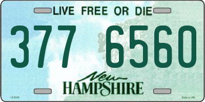 NH license plate 3776560