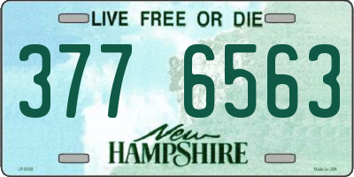NH license plate 3776563