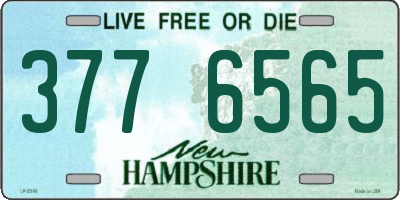 NH license plate 3776565
