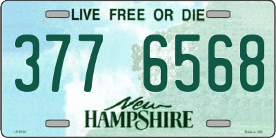 NH license plate 3776568