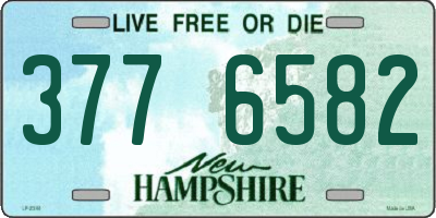 NH license plate 3776582