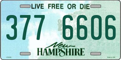 NH license plate 3776606