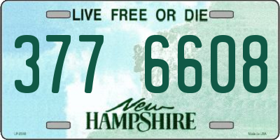 NH license plate 3776608