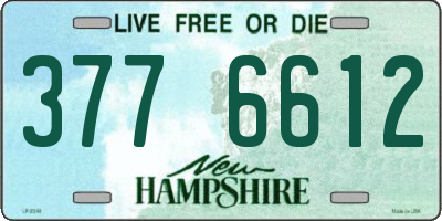 NH license plate 3776612