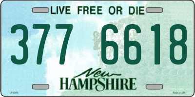 NH license plate 3776618