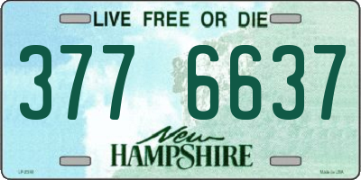 NH license plate 3776637