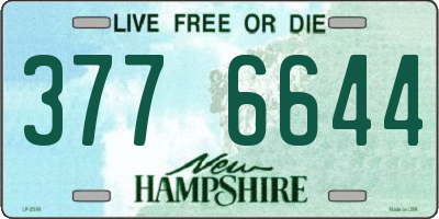 NH license plate 3776644