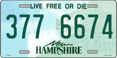 NH license plate 3776674