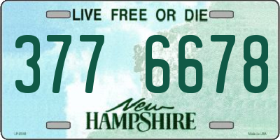 NH license plate 3776678