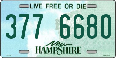 NH license plate 3776680