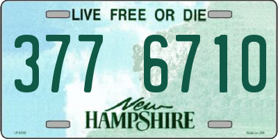 NH license plate 3776710