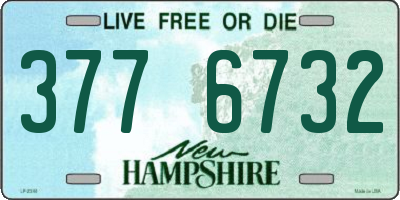 NH license plate 3776732