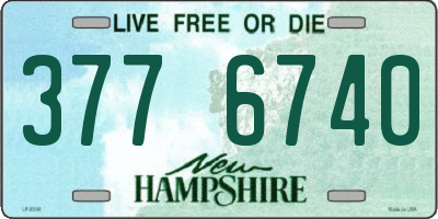 NH license plate 3776740