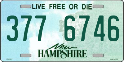 NH license plate 3776746