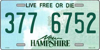 NH license plate 3776752