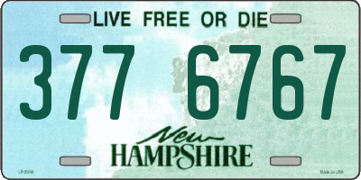 NH license plate 3776767