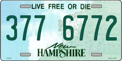 NH license plate 3776772