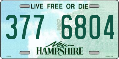NH license plate 3776804