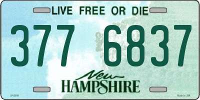 NH license plate 3776837