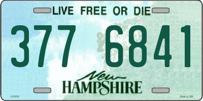 NH license plate 3776841