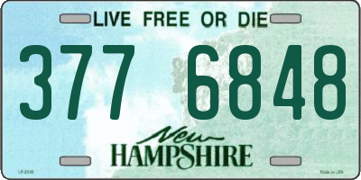 NH license plate 3776848