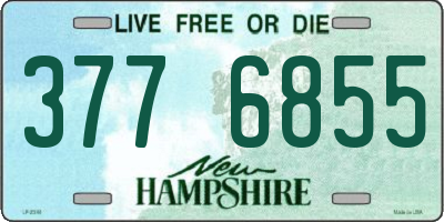 NH license plate 3776855