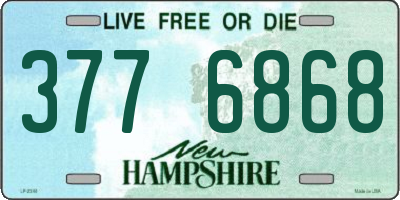NH license plate 3776868